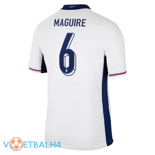 Engeland (Maguire 6) thuis voetbal jersey wit 2024/2025