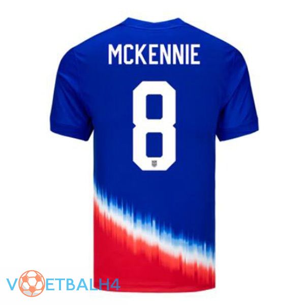 USA (McKennie 8) uit voetbal jersey blauw 2024/2025