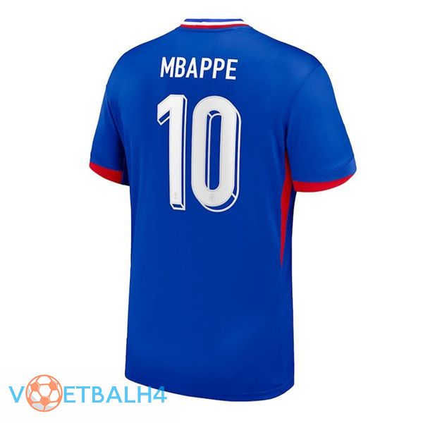 Frankrijk (MBAPPE 10) thuis voetbal jersey blauw 2024/2025