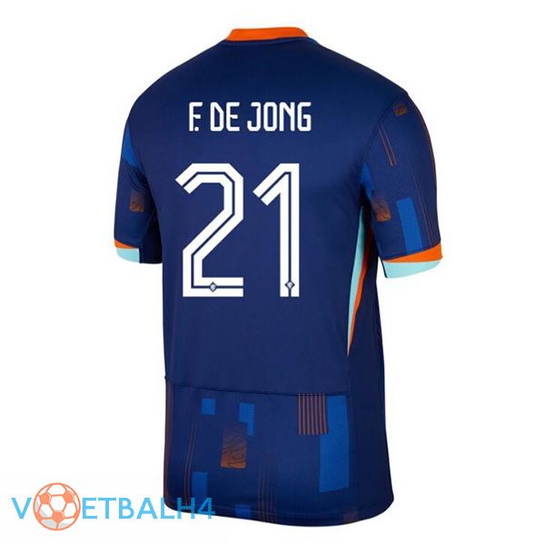 Nederland (F. DE JONG 21) uit voetbal jersey koninklijk blauw 2024/2025