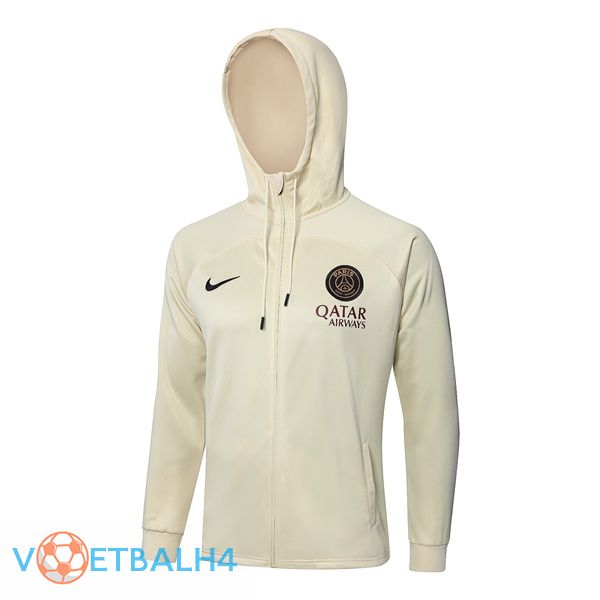 Paris PSG trainingsjack Windbreaker geel 2024/2025