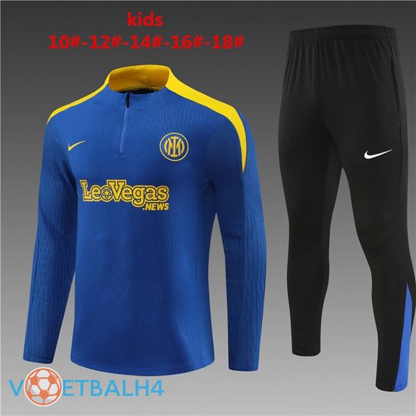 Inter Milan kinderen kit trainingspakblauw 2024/2025