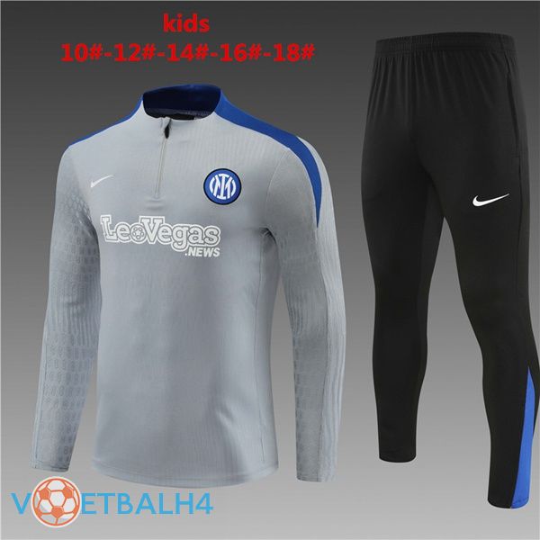 Inter Milan kinderen kit trainingspakgrijs 2024/2025