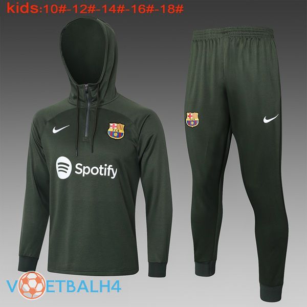 FC Barcelona trainingspak Hoodie kinderen groente 2024/2025