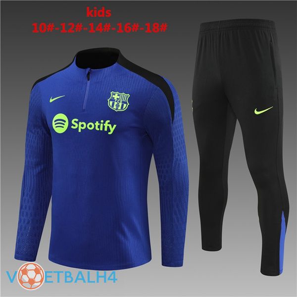 FC Barcelona kinderen kit trainingspak blauw 2024/2025