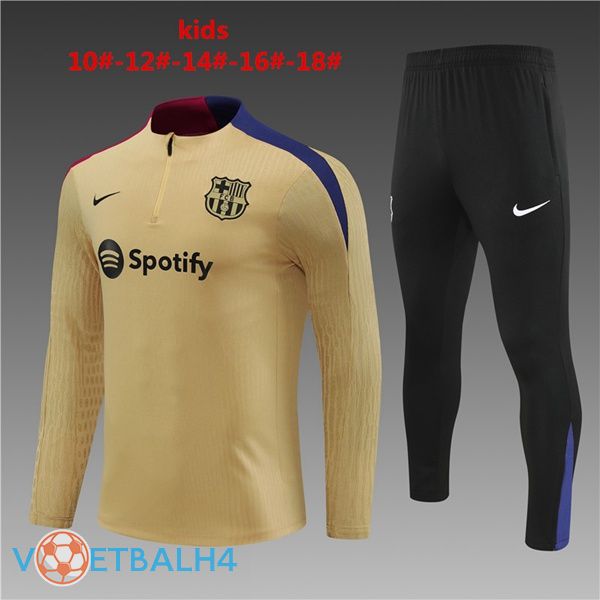 FC Barcelona kinderen kit trainingspak geel 2024/2025