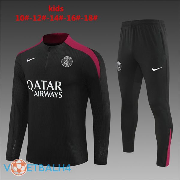 Paris PSG kinderen kit trainingspak zwart 2024/2025