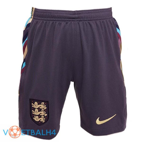 Engeland uit voetbal korte broek paars 2024/2025