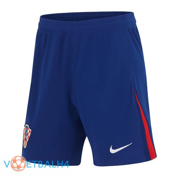 Kroatië uit voetbal korte broek blauw 2024/2025