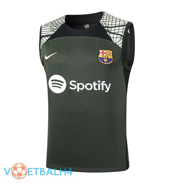 FC Barcelona voetbal Vest + korte broek groente 2024/2025