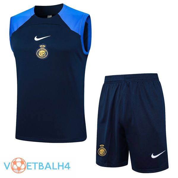 Al-Nassr FC voetbal vest + korte broek blauw koninklijk 2024/2025