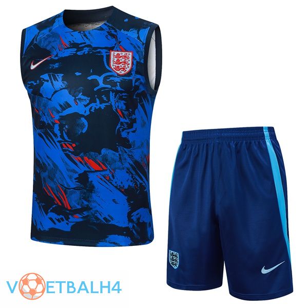 Engeland voetbal vest + korte broek blauw 2024/2025