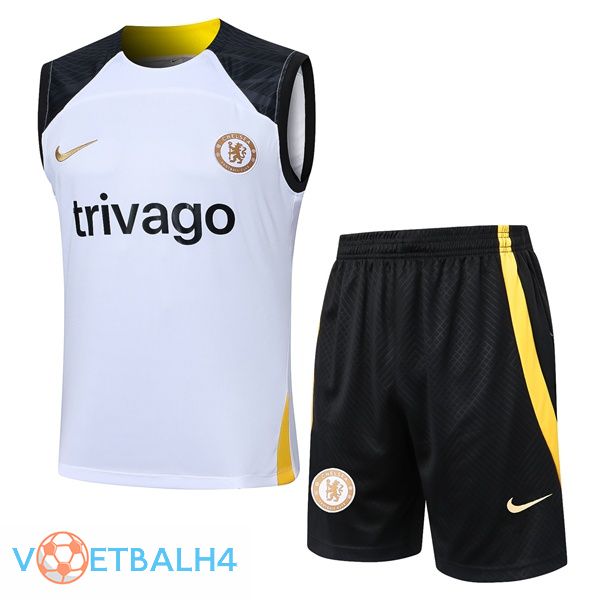 Paris PSG voetbal vest + korte broek wit 2024/2025