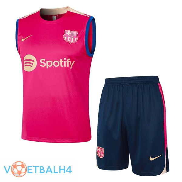 FC Barcelona voetbal Vest + korte broek roze 2024/2025