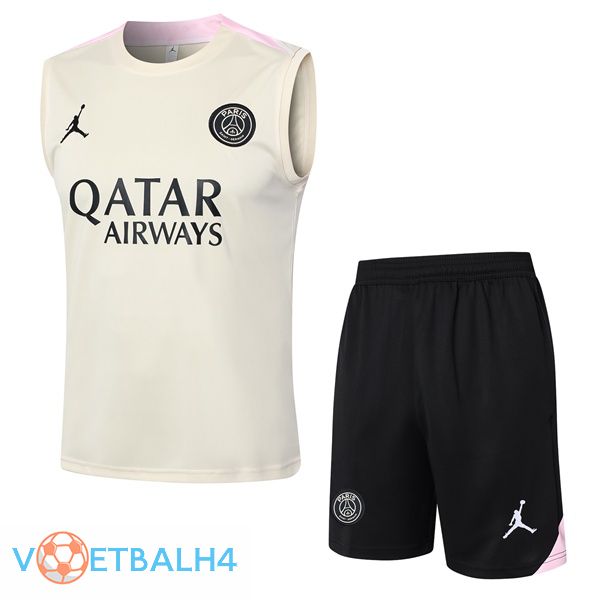 Paris PSG voetbal Vest + korte broek geel 2024/2025