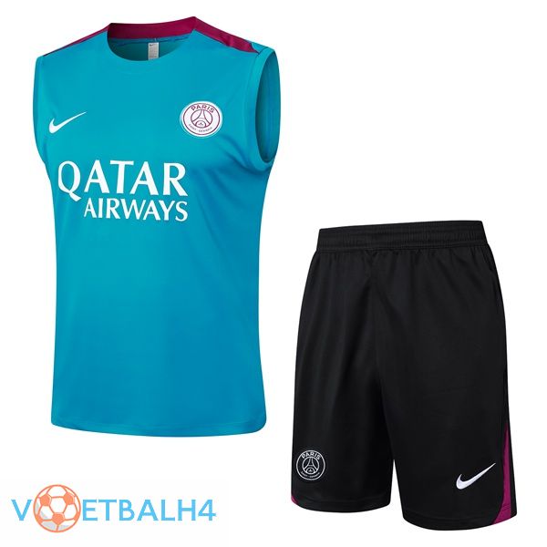 Paris PSG voetbal Vest + korte broek blauw 2024/2025