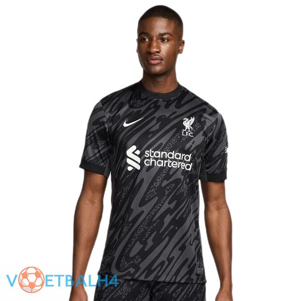 FC Liverpool doelman voetbal jersey zwart 2024/2025