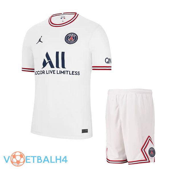 Jordan PSG kinderen vierde jerseys wit 2021-2022