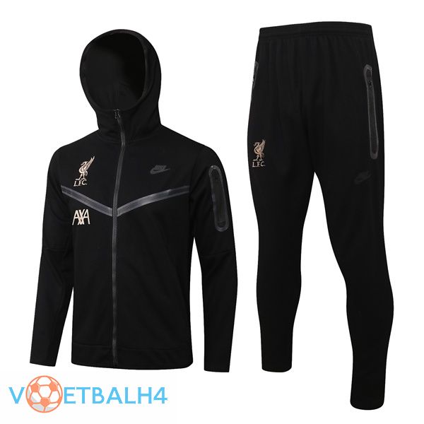 FC Liverpool trainingspak Hoodie zwart 2021-2022