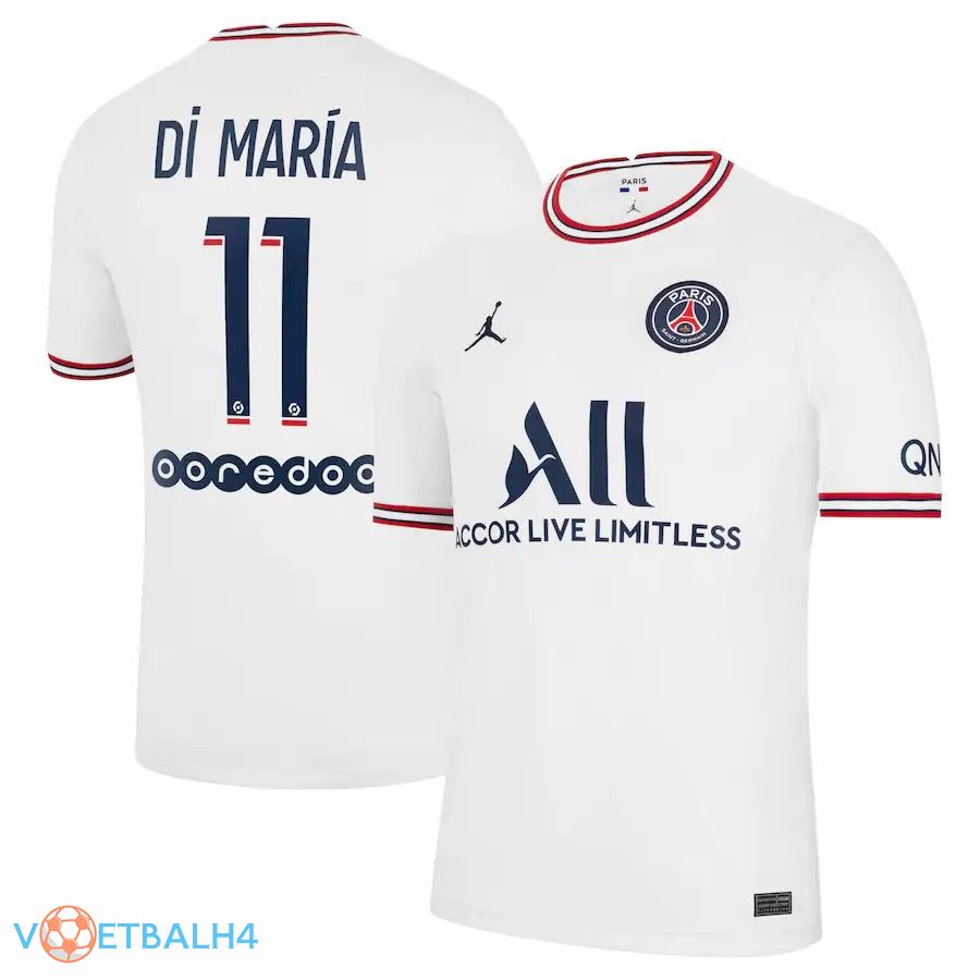 Jordan PSG (Di Maria 11) vierde jerseys wit 2021-2022