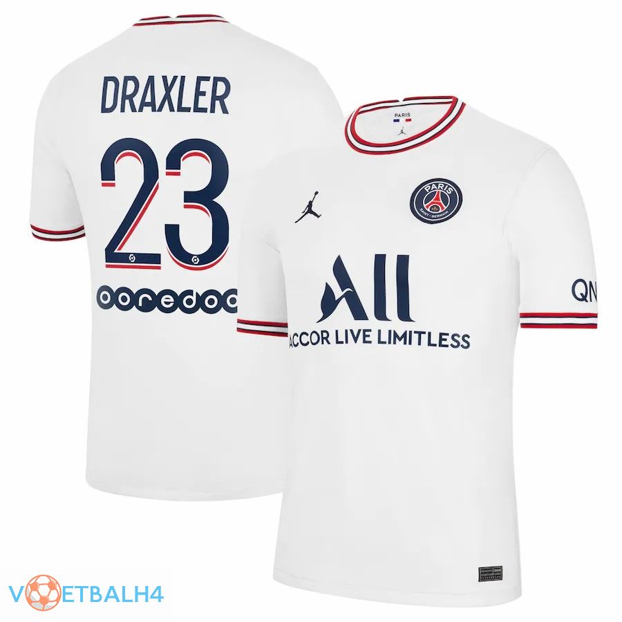 Jordan PSG (Draxler 23) vierde jerseys wit 2021-2022