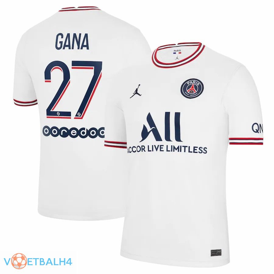 Jordan PSG (Gana 27) vierde jerseys wit 2021-2022