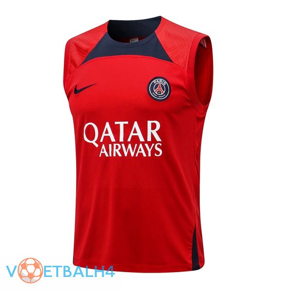 Paris PSG rood voetbal Vest 2022-2023