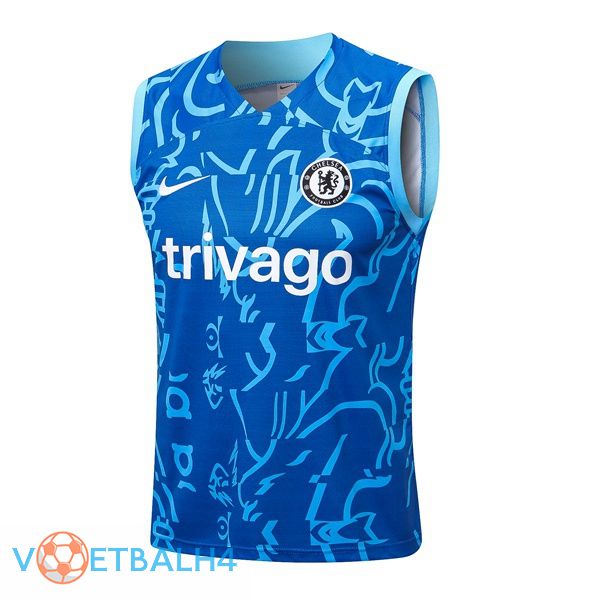 FC Chelsea blauw voetbal Vest 2022-2023