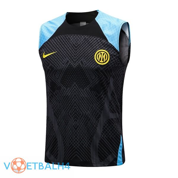 Inter Milan voetbal Vest zwart 2022-2023