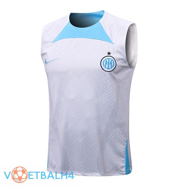 Inter Milan voetbal Vest wit 2022-2023