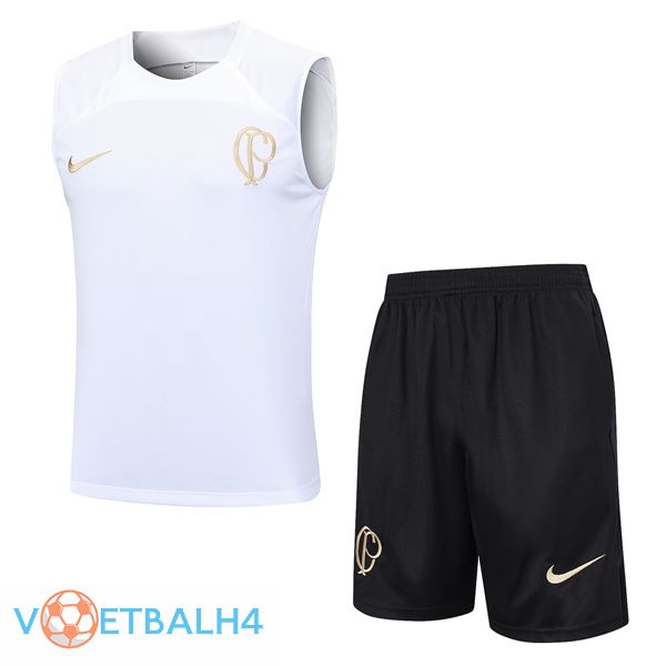 Corinthians voetbal Vest + korte broek wit 2023/2024