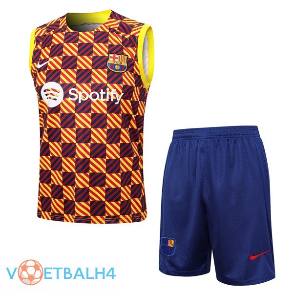 FC Barcelona voetbal Vest + korte broek geel 2023/2024