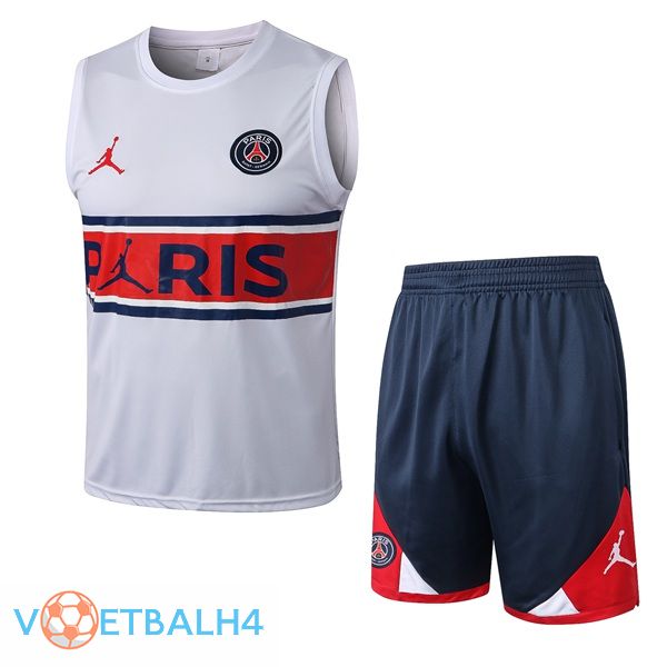 Paris PSG voetbal Vest + korte broek wit 2022/2023