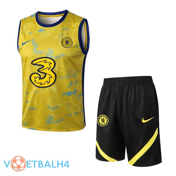 FC Chelsea voetbal Vest + korte broek geel 2022/2023