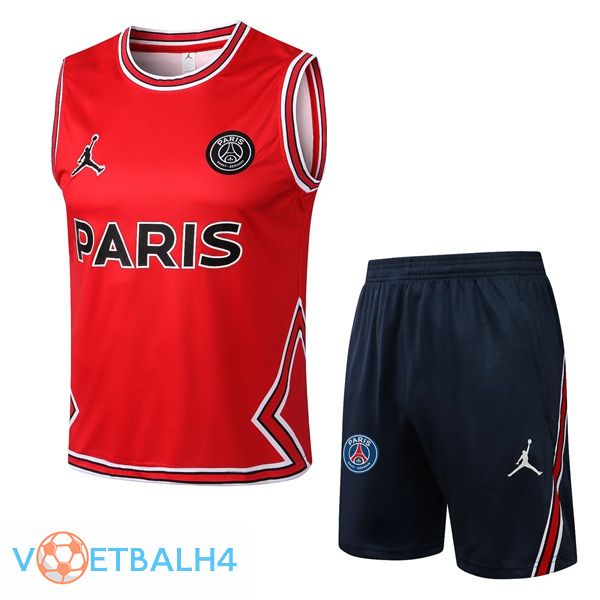 Paris PSG voetbal Vest + korte broek rood 2022/2023