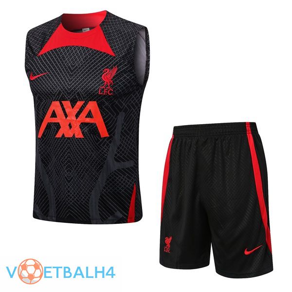 FC Liverpool voetbal Vest + korte broek zwart 2022-2023