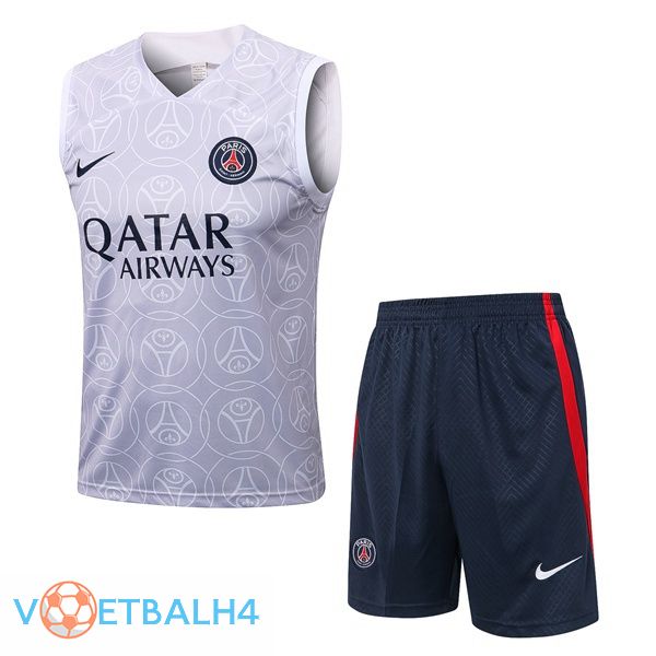 Paris PSG voetbal Vest + korte broek wit 2022-2023