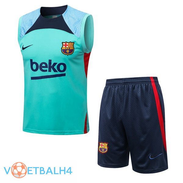 FC Barcelona voetbal Vest + korte broek groente 2022-2023