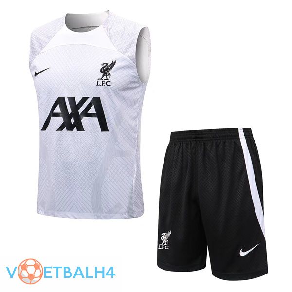 FC Liverpool voetbal Vest + korte broek wit 2022-2023