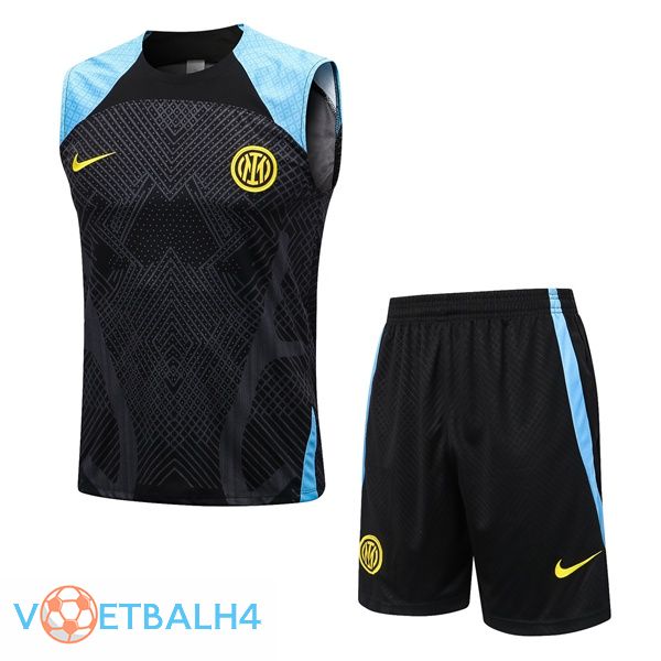 Inter Milan voetbal Vest + korte broek zwart 2022-2023