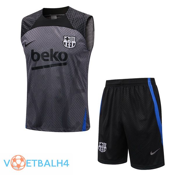 FC Barcelona voetbal Vest + korte broek grijs 2022-2023