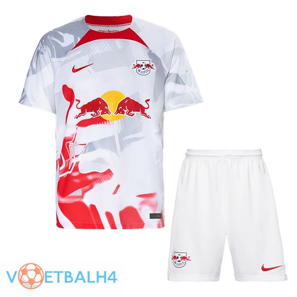 RB Leipzig kinderen voetbal jersey thuis wit 2022/2023