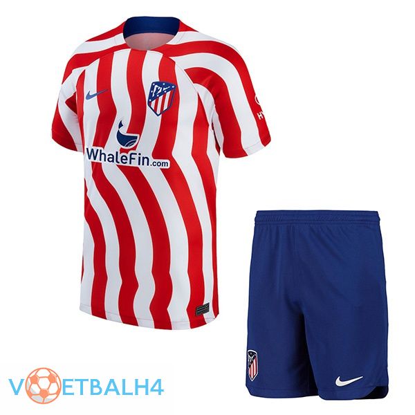 Atletico Madrid kinderen voetbal jersey thuis rood 2022/2023