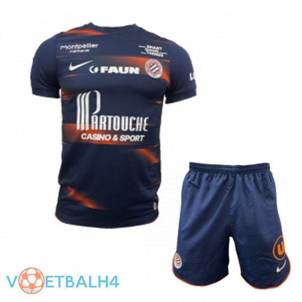 Montpellier HSC kinderen voetbal jersey thuis zwart 2022/2023