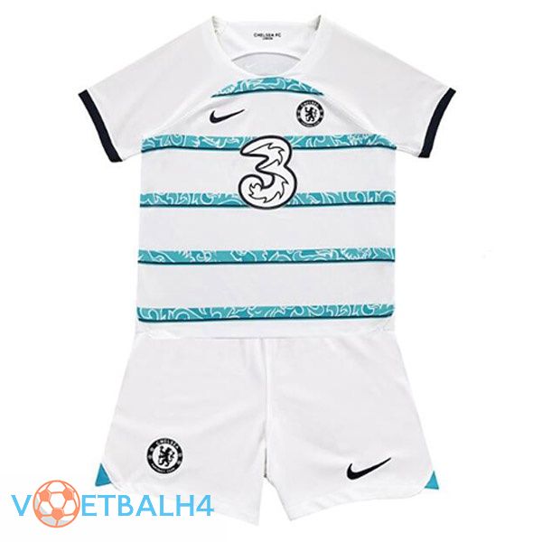 FC Chelsea kinderen voetbal jerseys uit wit 2022-2023