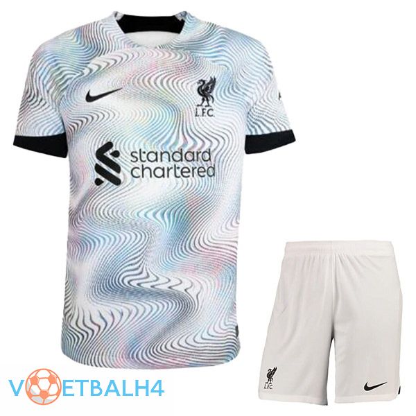 FC Liverpool kinderen voetbal jersey uit wit 2022/2023