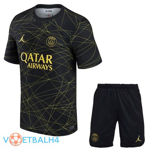 Paris PSG kinderen voetbal jersey vierde zwart 2022/2023