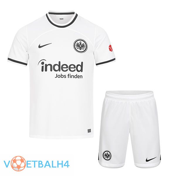 Eintracht Frankfurt kinderen voetbal jerseys thuis wit 2022-2023