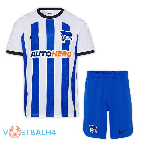 Hertha BSC kinderen voetbal jerseys thuis blauw wit 2022-2023