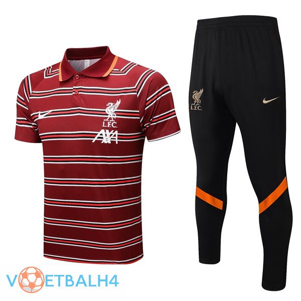 FC Liverpool polo shirt + broek rood 2022/2023